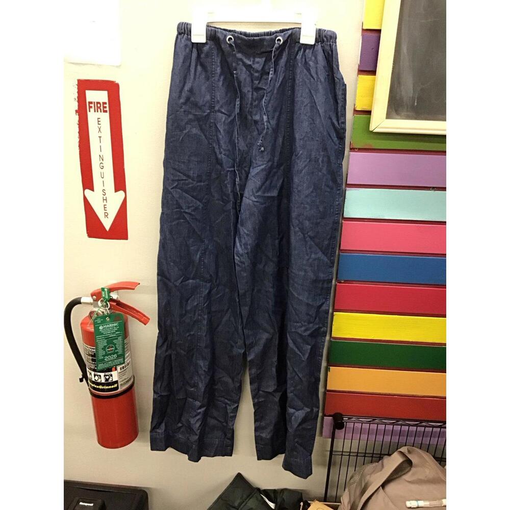 Marla Wynne ladies pull on wide leg jeans size XS medium wash new HSN
